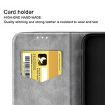 Flip Cover iPhone 13 Mini Bicolore Effet Cuir