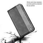 Flip Cover iPhone 13 Mini Bicolore Effet Cuir Flip Cover iPhone 13 Mini Bicolore Effet Cuir