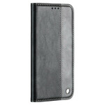 Flip Cover iPhone 13 Mini Bicolore Effet Cuir Flip Cover iPhone 13 Mini Bicolore Effet Cuir