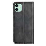 Flip Cover iPhone 13 Mini Bicolore Effet Cuir Flip Cover iPhone 13 Mini Bicolore Effet Cuir