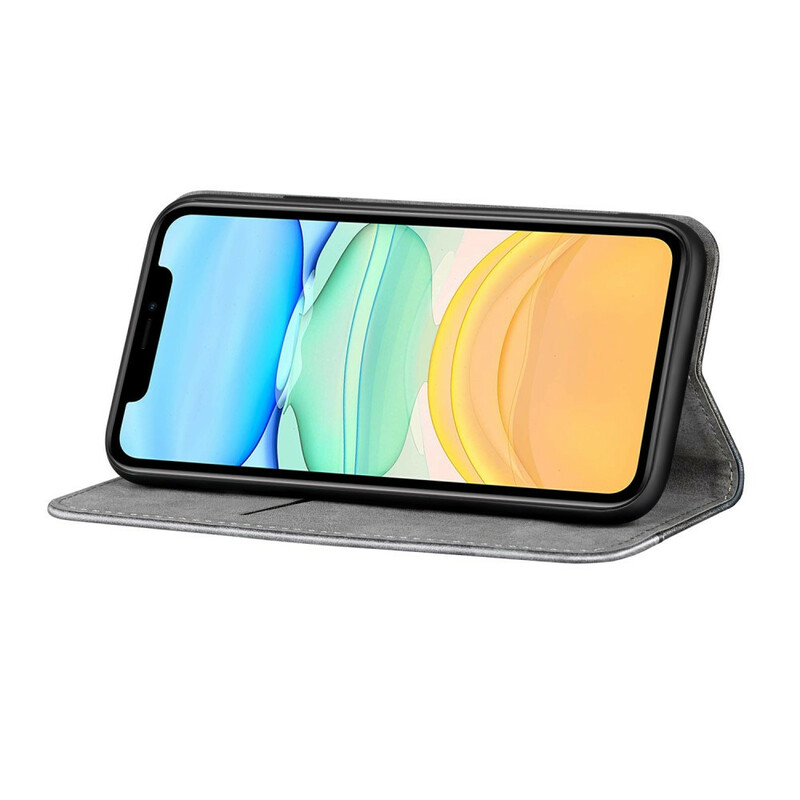Flip Cover iPhone 13 Mini Bicolore Effet Cuir Flip Cover iPhone 13 Mini Bicolore Effet Cuir