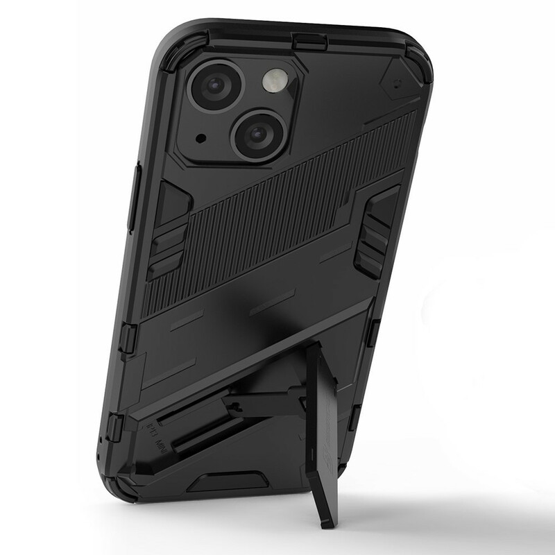 Coque iPhone 13 Mini Support Amovible Deux Positions Mains Libres Coque iPhone 13 Mini Support Amovible Deux Positions Mains Libres