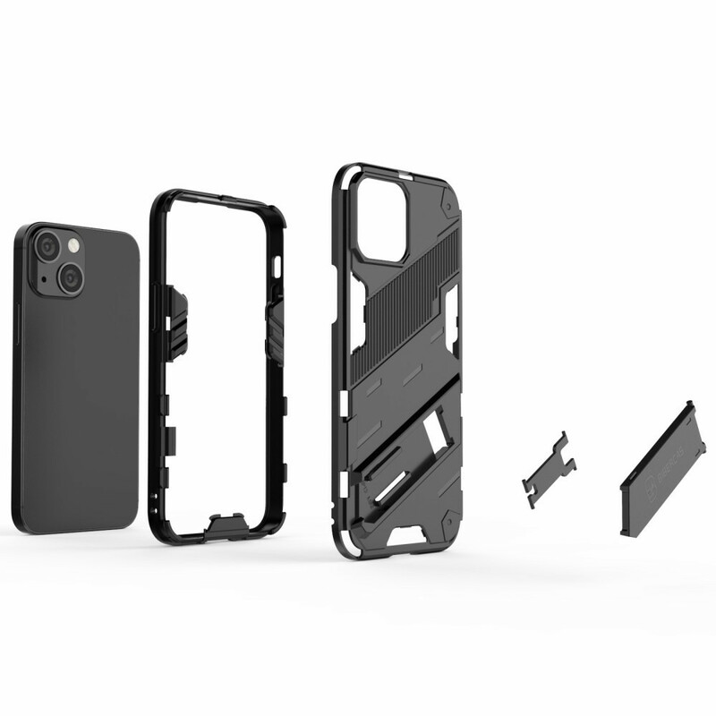 Coque iPhone 13 Mini Support Amovible Deux Positions Mains Libres Coque iPhone 13 Mini Support Amovible Deux Positions Mains Libres
