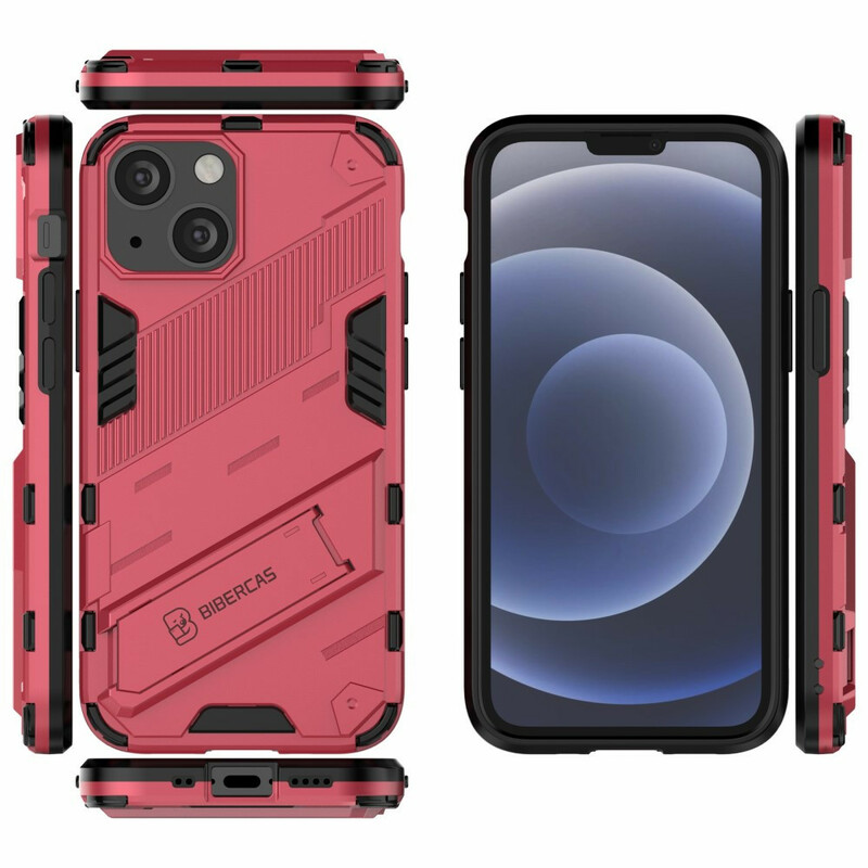 Coque iPhone 13 Mini Support Amovible Deux Positions Mains Libres Coque iPhone 13 Mini Support Amovible Deux Positions Mains Libres