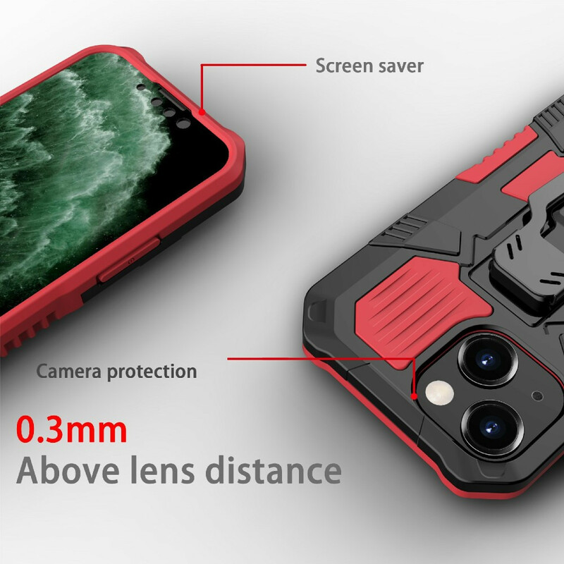 Coque iPhone 13 Mini Robot avec Pince Ceinture Coque iPhone 13 Mini Robot avec Pince Ceinture