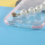 Coque iPhone 13 Mini Silicone Bracelet Perles