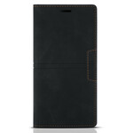 Flip Cover iPhone 13 Mini Style Cuir Couture Fermoir Magnétique Flip Cover iPhone 13 Mini Style Cuir Couture Fermoir Magnétique