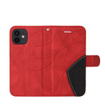 Housse iPhone 13 Mini Simili Cuir Bicolore Signature