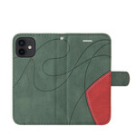 Housse iPhone 13 Mini Simili Cuir Bicolore Signature