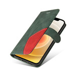 Housse iPhone 13 Mini Simili Cuir Bicolore Signature