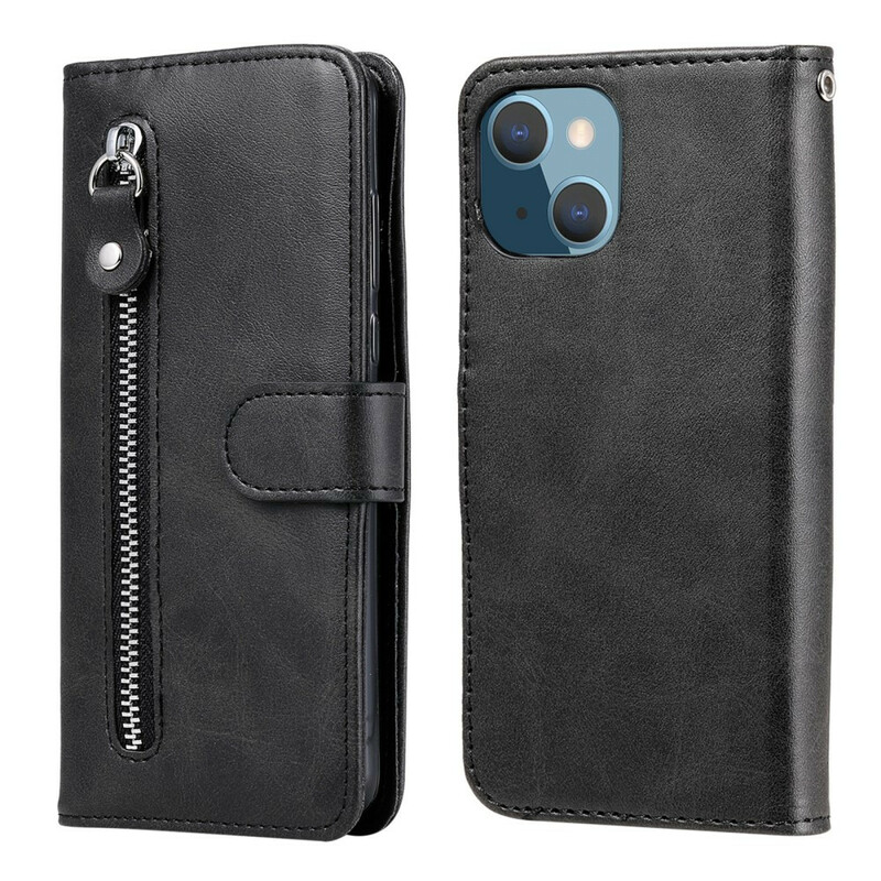 Housse iPhone 13 Mini Vintage Porte-Monnaie Housse iPhone 13 Mini Vintage Porte-Monnaie