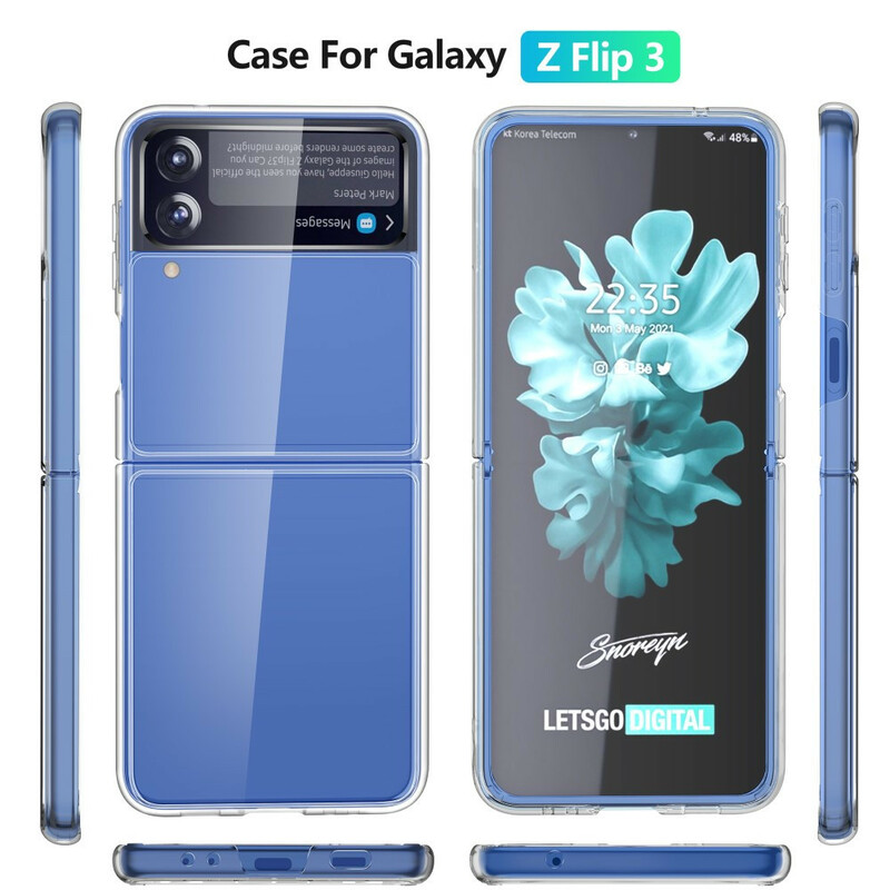 Coque Samsung Galaxy Z Flip 3 5G Transparente Coque Samsung Galaxy Z Flip 3 5G Transparente