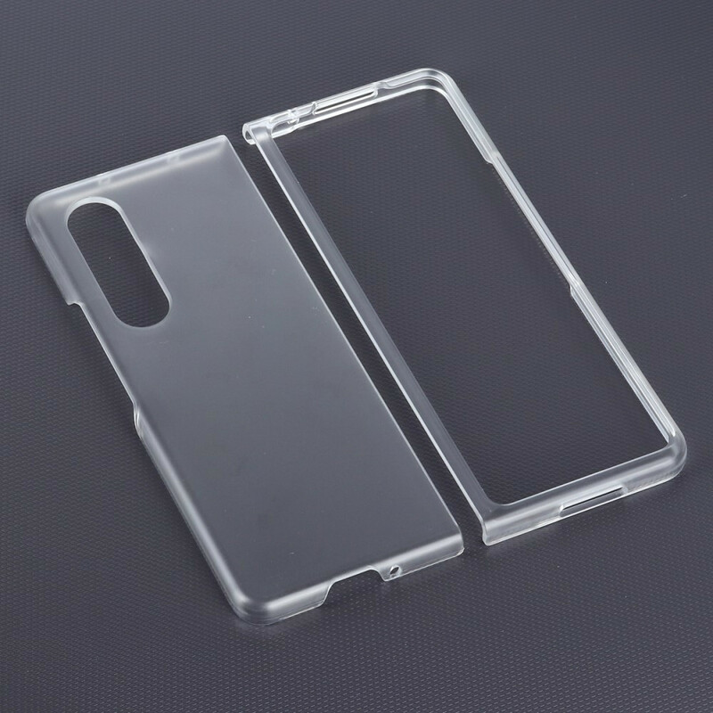 Coque Samsung Galaxy Z Fold 3 5G Plastique Transparent Mat Coque Samsung Galaxy Z Fold 3 5G Plastique Transparent Mat