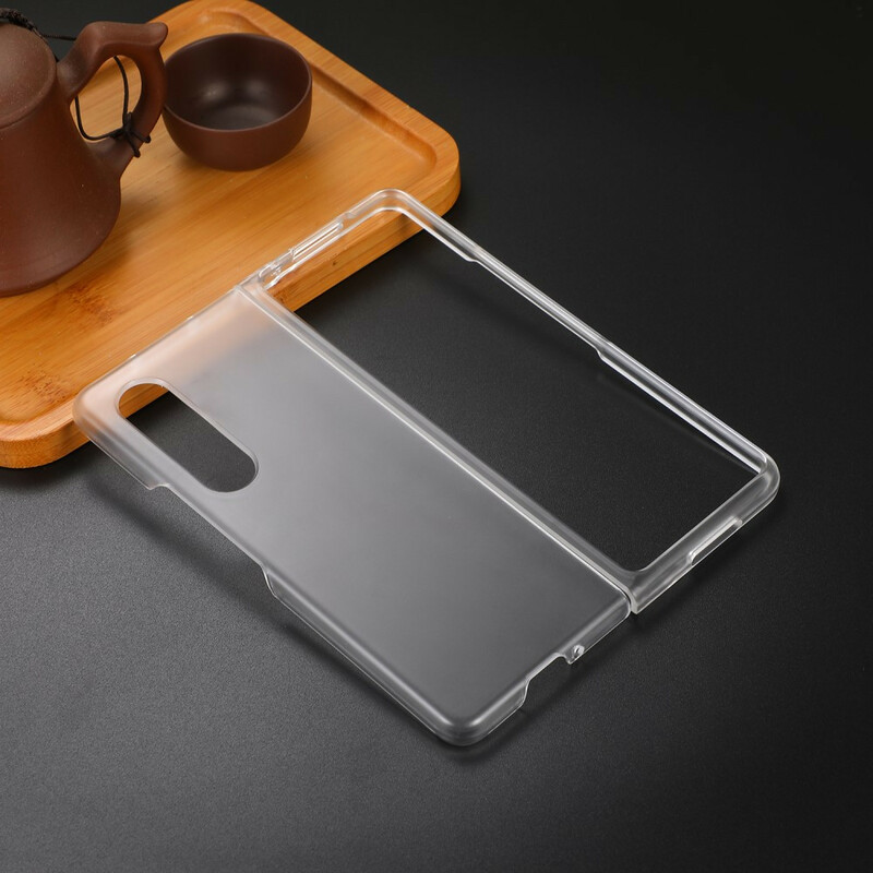Coque Samsung Galaxy Z Fold 3 5G Plastique Transparent Mat Coque Samsung Galaxy Z Fold 3 5G Plastique Transparent Mat