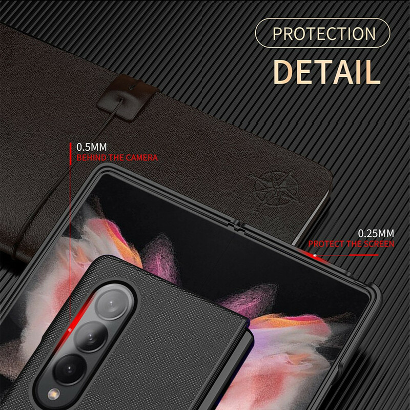 Coque Samsung Galaxy Z Fold 3 5G Cuir Texturé