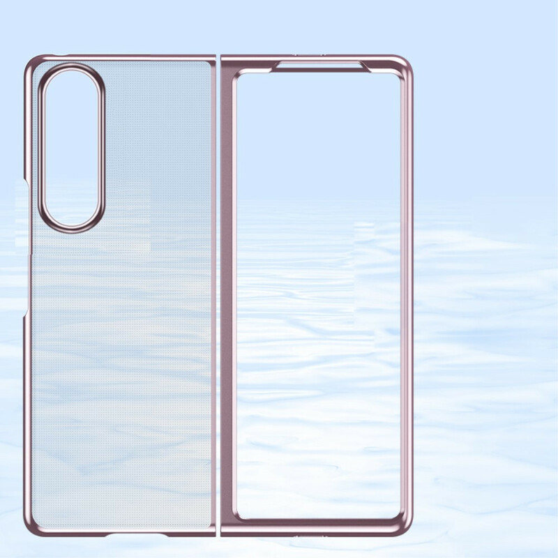 Coque Samsung Galaxy Z Fold 3 5G Transparente Rebords Style Métal