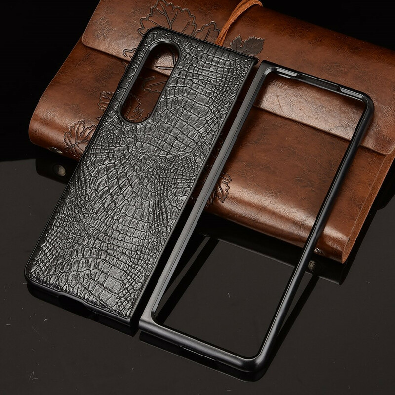 Coque Samsung Galaxy Z Fold 3 5G Simili Cuir Crocodile Coque Samsung Galaxy Z Fold 3 5G Simili Cuir Crocodile