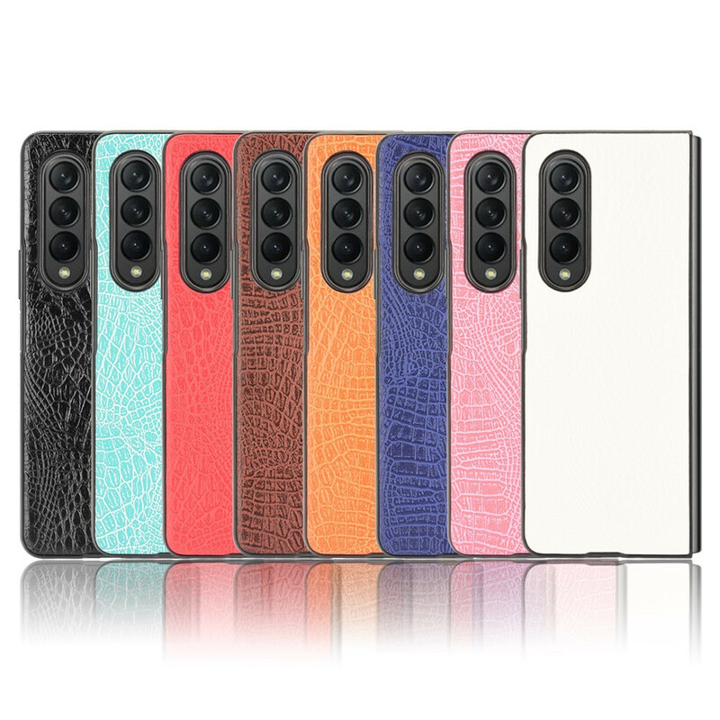 Coque Samsung Galaxy Z Fold 3 5G Simili Cuir Crocodile Coque Samsung Galaxy Z Fold 3 5G Simili Cuir Crocodile