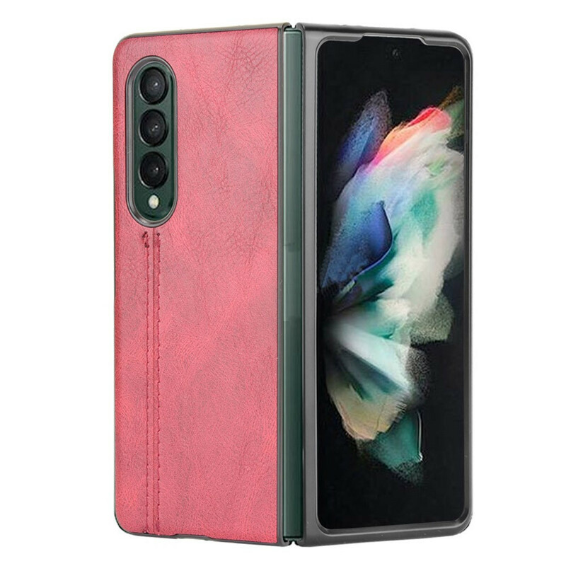 Coque Samsung Galaxy Z Fold 3 5G Effet Cuir Couture Coque Samsung Galaxy Z Fold 3 5G Effet Cuir Couture