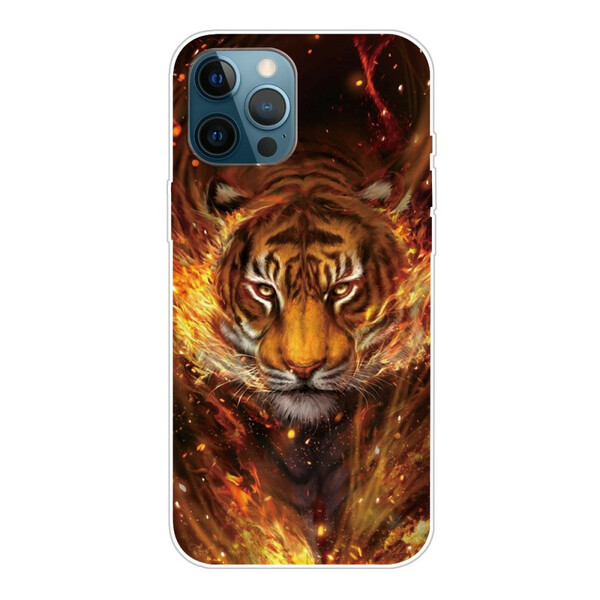 Coque iPhone 13 Pro Max Flexible Tigre