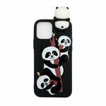 Coque iPhone 13 Pro Max 3D Pandas Sur Le Bambou