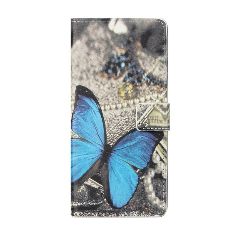 Housse iPhone 13 Pro Papillon Bleu