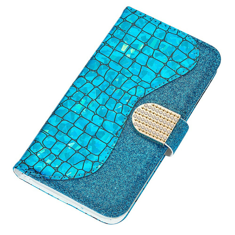 Housse iPhone 13 Pro Max Croco Diamants Housse iPhone 13 Pro Max Croco Diamants