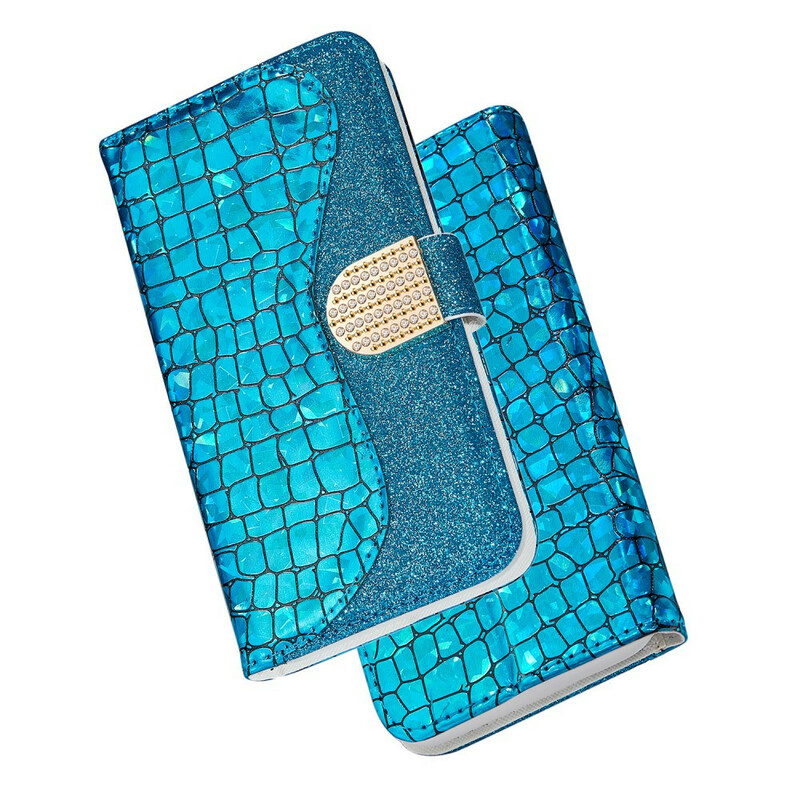 Housse iPhone 13 Pro Max Croco Diamants Housse iPhone 13 Pro Max Croco Diamants