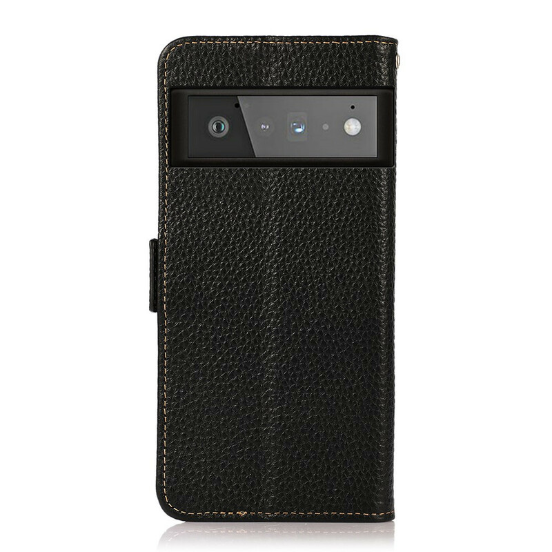 Housse Google Pixel 6 Pro Cuir Litchi KHAZNEH Housse Google Pixel 6 Pro Cuir Litchi KHAZNEH