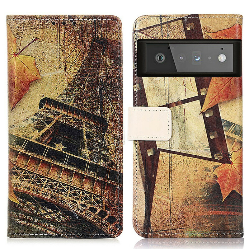 Housse Google Pixel 6 Pro Tour Eiffel En Automne Housse Google Pixel 6 Pro Tour Eiffel En Automne