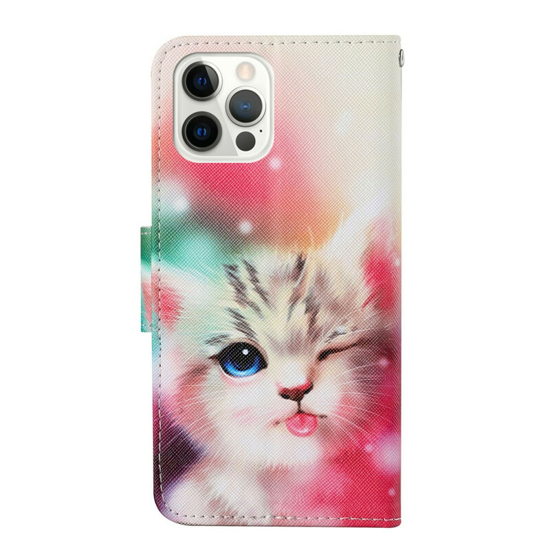 Housse iPhone 13 Pro Histoires de Chat avec Lanière Housse iPhone 13 Pro Histoires de Chat avec Lanière
