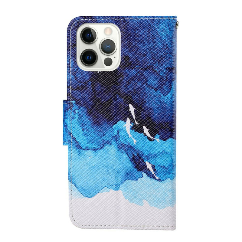 Housse iPhone 13 Pro Mer avec lanière Housse iPhone 13 Pro Mer avec lanière