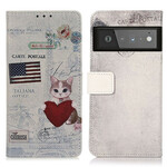 Housse Google Pixel 6 Pro Chat Voyageur Housse Google Pixel 6 Pro Chat Voyageur
