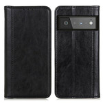 Flip Cover Google Pixel 6 Pro Version Coloré Cuir Fendu Flip Cover Google Pixel 6 Pro Version Coloré Cuir Fendu