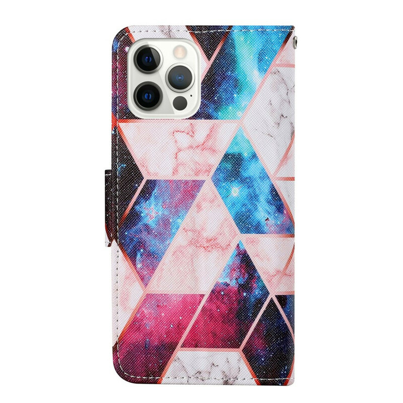 Housse iPhone 13 Pro Marbre avec Lanière Housse iPhone 13 Pro Marbre avec Lanière