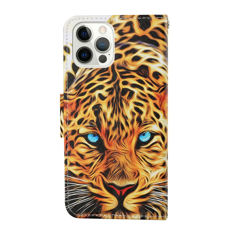 Housse iPhone 13 Pro Tigre avec Lanière