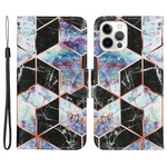 Housse iPhone 13 Pro Style Marbre Géométrique Housse iPhone 13 Pro Style Marbre Géométrique