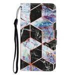 Housse iPhone 13 Pro Style Marbre Géométrique Housse iPhone 13 Pro Style Marbre Géométrique
