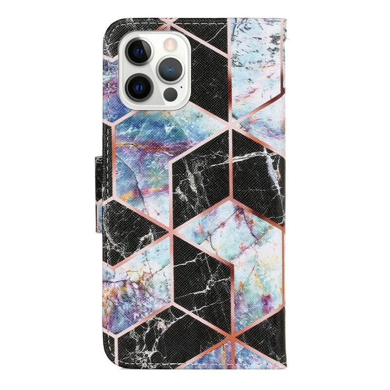 Housse iPhone 13 Pro Style Marbre Géométrique Housse iPhone 13 Pro Style Marbre Géométrique