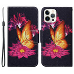 Housse iPhone 13 Pro Papillon et Lotus Housse iPhone 13 Pro Papillon et Lotus