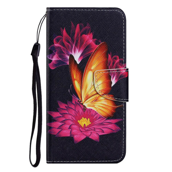 Housse iPhone 13 Pro Papillon et Lotus