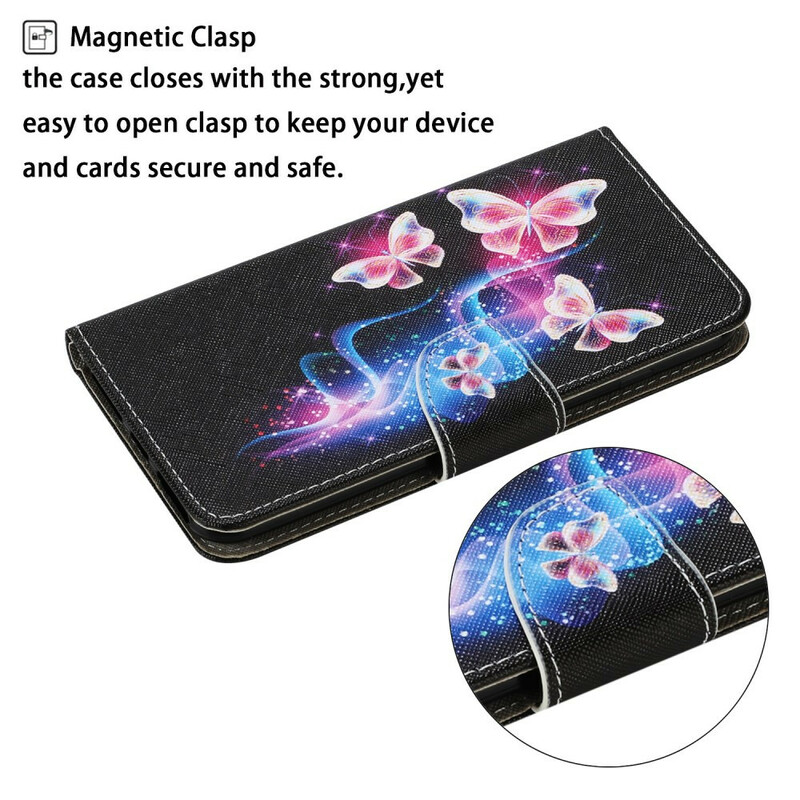 Housse iPhone 13 Pro Papillons Magiques