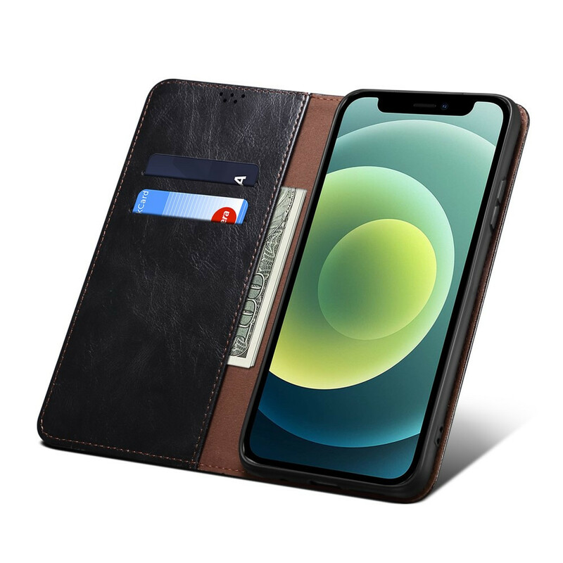 Flip Cover iPhone 13 Pro Simili Cuir Ciré Flip Cover iPhone 13 Pro Simili Cuir Ciré
