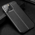 Coque iPhone 13 Pro Effet Cuir Litchi Double Line Coque iPhone 13 Pro Effet Cuir Litchi Double Line