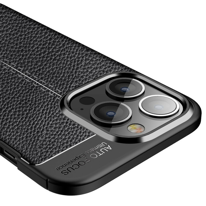 Coque iPhone 13 Pro Effet Cuir Litchi Double Line Coque iPhone 13 Pro Effet Cuir Litchi Double Line