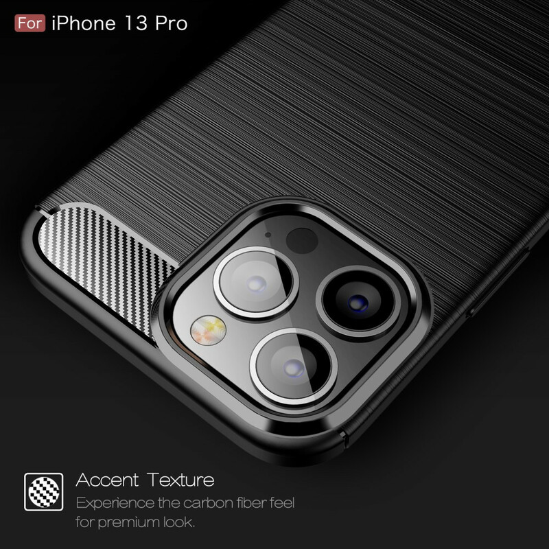 Coque iPhone 13 Pro Fibre Carbone Brossée Coque iPhone 13 Pro Fibre Carbone Brossée