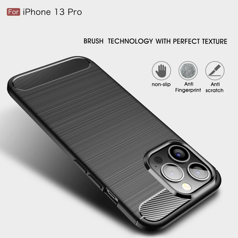Coque iPhone 13 Pro Fibre Carbone Brossée Coque iPhone 13 Pro Fibre Carbone Brossée