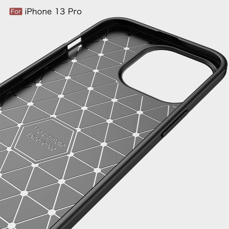 Coque iPhone 13 Pro Fibre Carbone Brossée