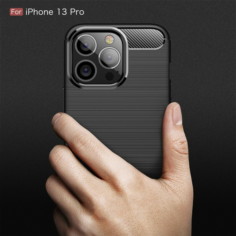 Coque iPhone 13 Pro Fibre Carbone Brossée Coque iPhone 13 Pro Fibre Carbone Brossée