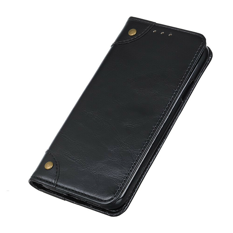 Flip Cover iPhone 13 Pro Vintage Rivets Flip Cover iPhone 13 Pro Vintage Rivets